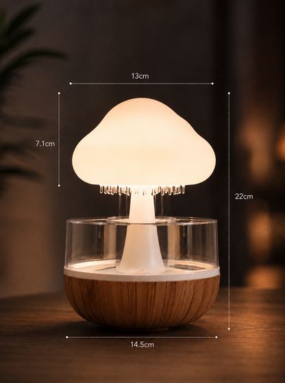 Nuage Champignon – Veilleuse & Diffuseur d'Huiles Essentielles