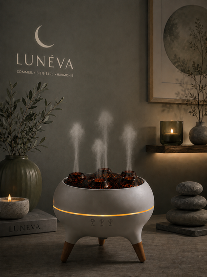 Diffuseur d'huiles essentielles médusa arc-en-ciel & Humidificateur Ultrasonique